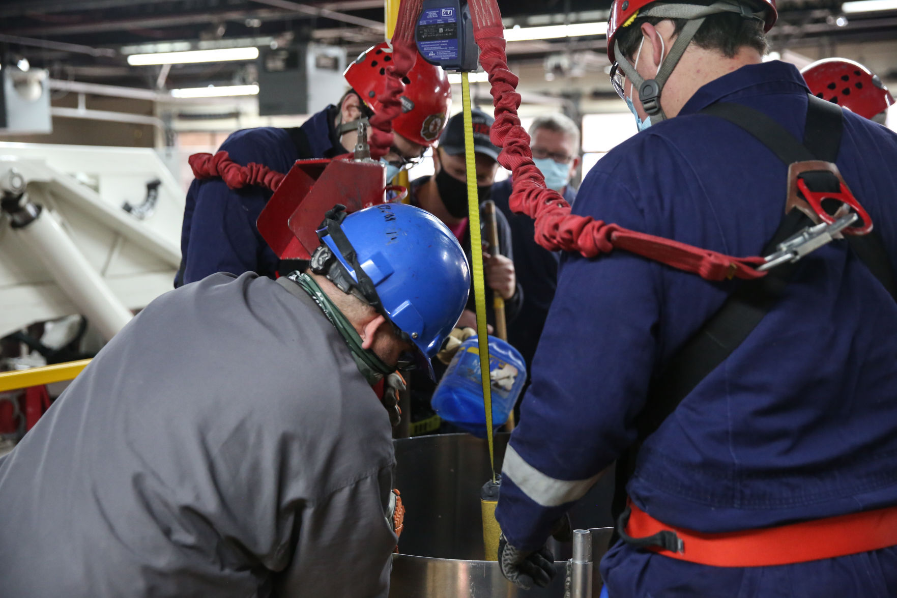 Mason City Fire Department grain bin training